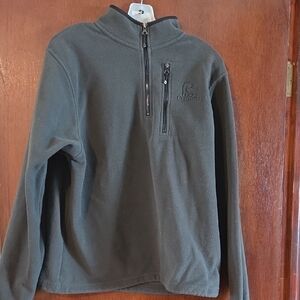 L.L. Bean Men's Dark Green Zip-Up Fleece